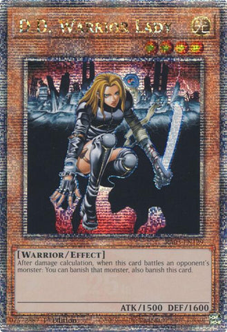 D.D. Warrior Lady (Quarter Century Secret Rare) [RA03-EN129] Quarter Century Secret Rare