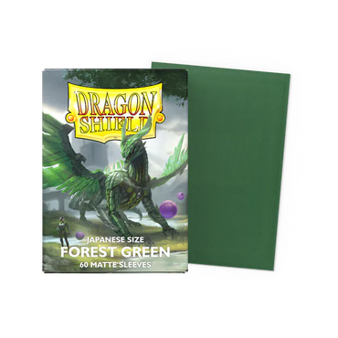 Dragonshield Forest Green - Matte Sleeves - Japanese Size