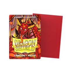 Dragonshield Crimson - Matte Sleeves - Japanese Size