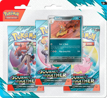 SCARLET & VIOLET 9: JOURNEY TOGETHER - 3-PACK BLISTER **SCRAFTY**