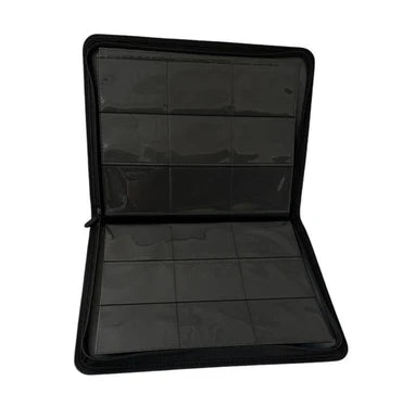 Luck Dragon 9 Pocket Side Loading Zip Card Binder – Black